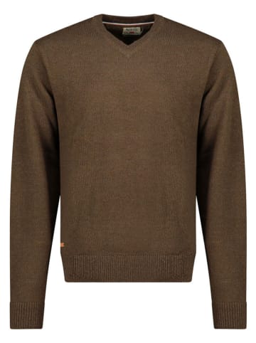Geographical Norway Sweter "Froste" w kolorze brązowym