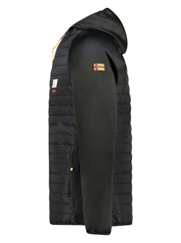 Geographical Norway Doorgestikte jas "Donald" zwart