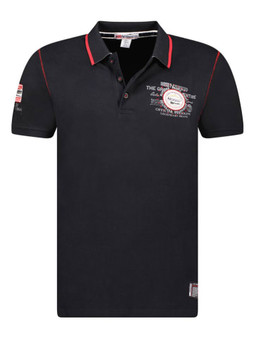 Geographical Norway Koszulka polo "Kilsvik" w kolorze czarnym