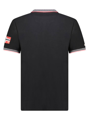 Geographical Norway Poloshirt "Krusty" in Schwarz