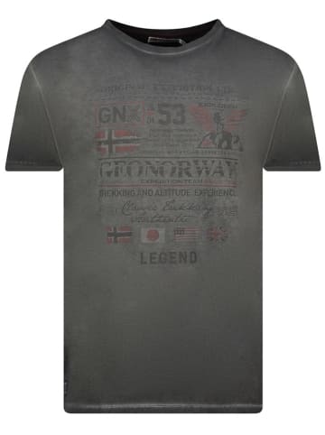 Geographical Norway Shirt "Jorick" in Schwarz