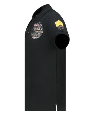 Geographical Norway Koszulka polo "Kelan" w kolorze czarnym