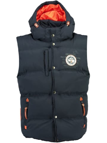 Geographical Norway Kamizelka pikowana "Vilano" w kolorze granatowym