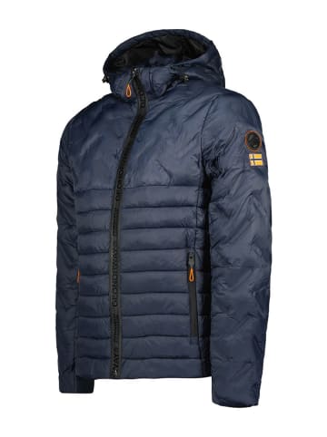 Geographical Norway Doorgestikte jas "Burator" donkerblauw