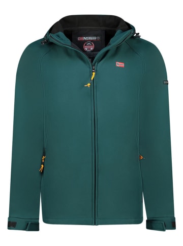 Geographical Norway Kurtka softshellowa "Tamigoglor" w kolorze ciemnozielonym