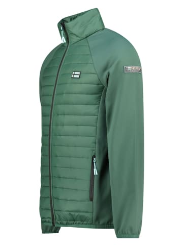 Geographical Norway Kurtka polarowa "Touro" w kolorze zielonym
