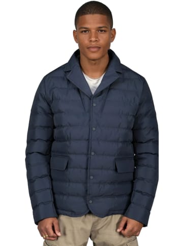 Geographical Norway Doorgestikte jas "Bao" donkerblauw