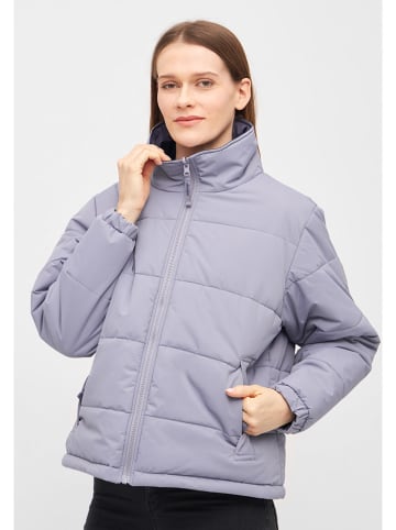 Derbe Wende-Regenjacke in Lavendel/ Aubergine