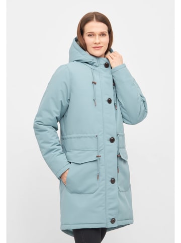 Derbe Regenparka in Hellblau