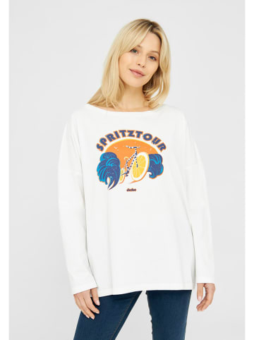 Derbe Longsleeve in Weiß