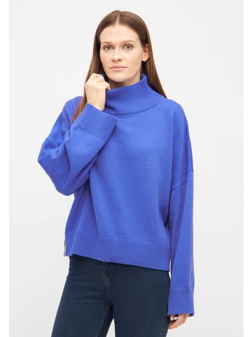 Derbe Rollkragenpullover in Blau
