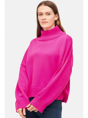 Derbe Rollkragenpullover in Pink