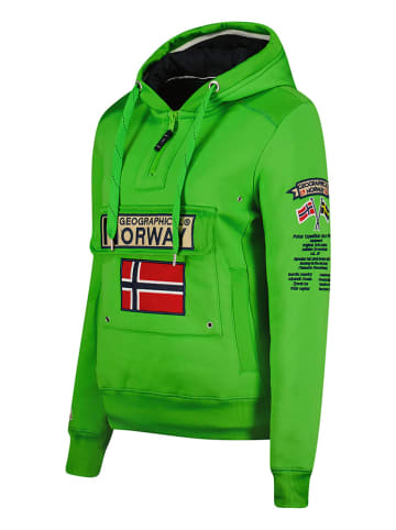 Geographical Norway Hoodie "Gymclass" groen