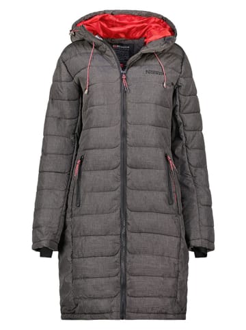 Geographical Norway Płaszcz pikowany "Aroma" w kolorze szarym