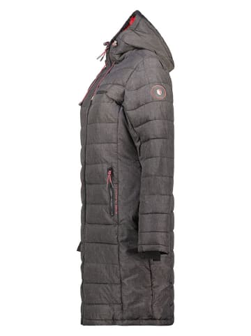 Geographical Norway Płaszcz pikowany "Aroma" w kolorze szarym