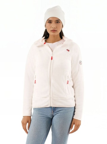 Geographical Norway Kurtka polarowa "Upaline" w kolorze białym