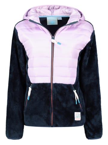 Geographical Norway Fleecejacke "Typologie" in Dunkelblau/ Flieder