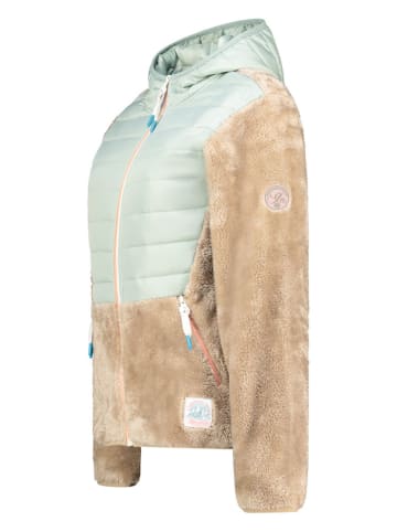 Geographical Norway Fleecejacke "Typologie" in Beige/ Mint