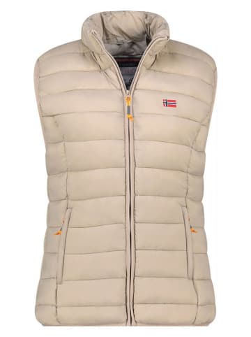 Geographical Norway Doorgestikte bodywarmer "Vatikolor" beige