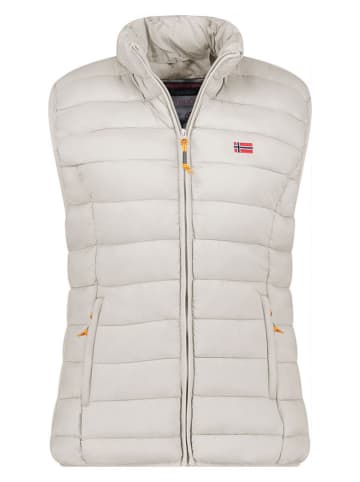 Geographical Norway Doorgestikte bodywarmer "Vatikolor" lichtgrijs