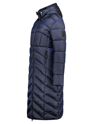 Geographical Norway Doorgestikte mantel "Blanche" donkerblauw