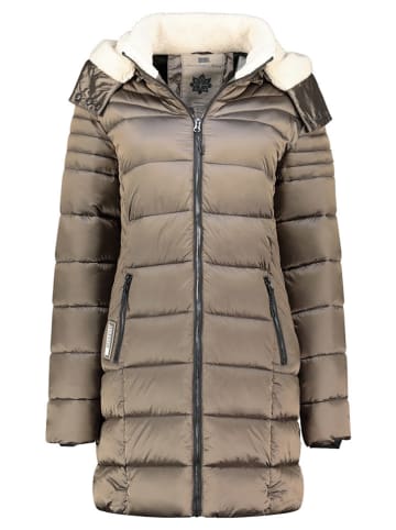 Geographical Norway Steppmantel "Carenne" in Taupe