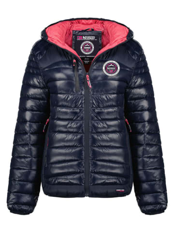 Geographical Norway Kurtka pikowana "Bambway" w kolorze granatowym