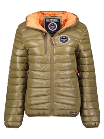 Geographical Norway Doorgestikte jas "Bambway" kaki