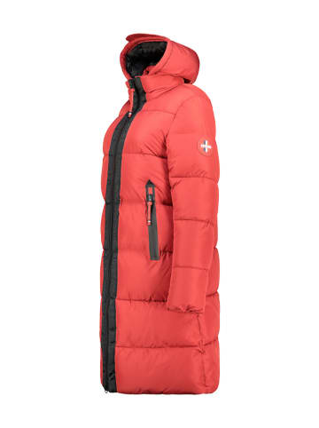 Geographical Norway Płaszcz zimowy "Bluma" w kolorze czerwonym