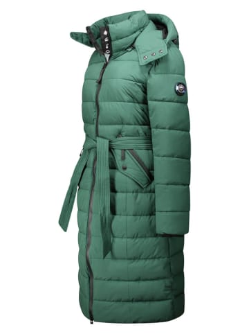 Geographical Norway Płaszcz zimowy "Cabima" w kolorze zielonym