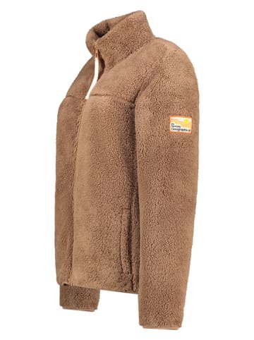 Geographical Norway Kurtka polarowa "Upaz" w kolorze jasnobrązowym
