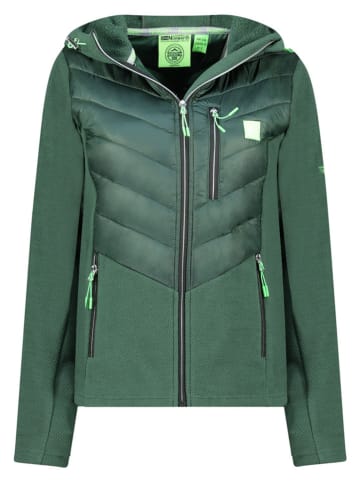 Geographical Norway Kurtka pikowana "Tulka" w kolorze zielonym