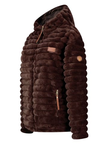 Geographical Norway Kurtka polarowa "Trebelle" w kolorze ciemnobrązowym