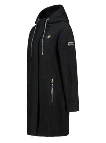 Geographical Norway Fleecemantel "Tartine" in Schwarz