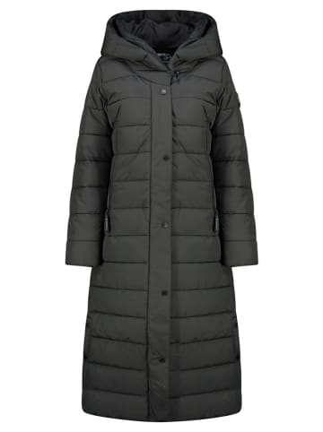 Geographical Norway Doorgestikte mantel "Constance" zwart