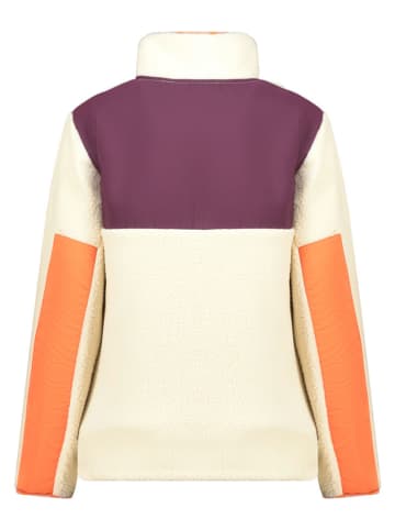 Geographical Norway Fleecejacke "Uriel" in Creme/ Lila/ Orange