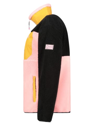 Geographical Norway Fleecejacke "Talexa" in Schwarz/ Rosa/ Orange
