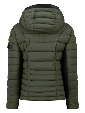 Geographical Norway Doorgestikte jas "Bastia" kaki