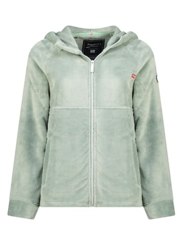 Geographical Norway Kurtka polarowa "Ulotta" w kolorze jasnozielonym