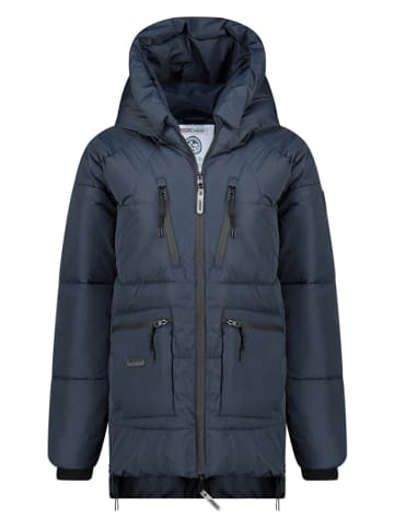 Geographical Norway Płaszcz pikowany "Badaboum" w kolorze granatowym