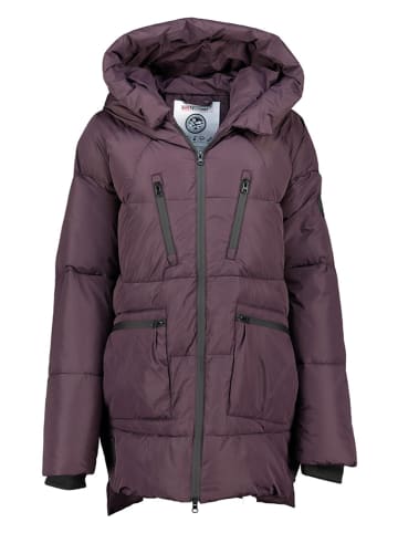 Geographical Norway Płaszcz pikowany "Badaboum" w kolorze fioletowym