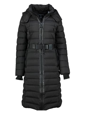 Geographical Norway Doorgestikte mantel "Eleonor" zwart