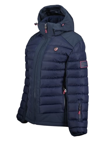 Geographical Norway Kurtka pikowana "Aurelien" w kolorze granatowym