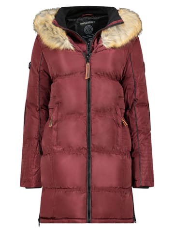 Geographical Norway Doorgestikte mantel "Beautiful" bordeaux