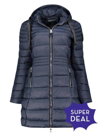 Geographical Norway Kurtka pikowana w kolorze granatowym