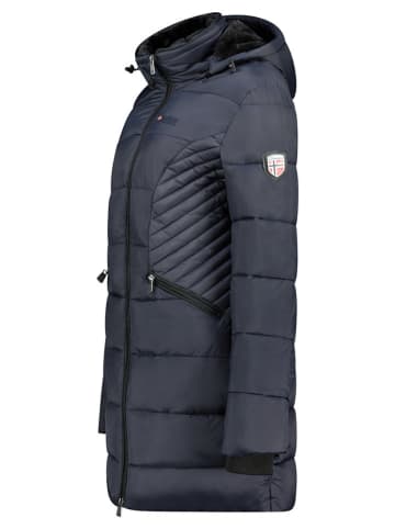 Geographical Norway Wintermantel "Bee" donkerblauw