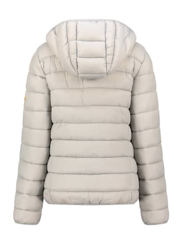 Geographical Norway Doorgestikte jas "Atikamap" lichtgrijs