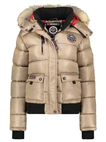 Geographical Norway Kurtka zimowa "Bugs" w kolorze beżowym