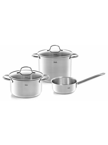 Fissler 5tlg. Edelstahl-Kochgeschirrset "San Francisco" in Silber