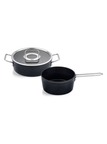 Fissler 3tlg. Kochgeschirrset "Adamant®" in Schwarz